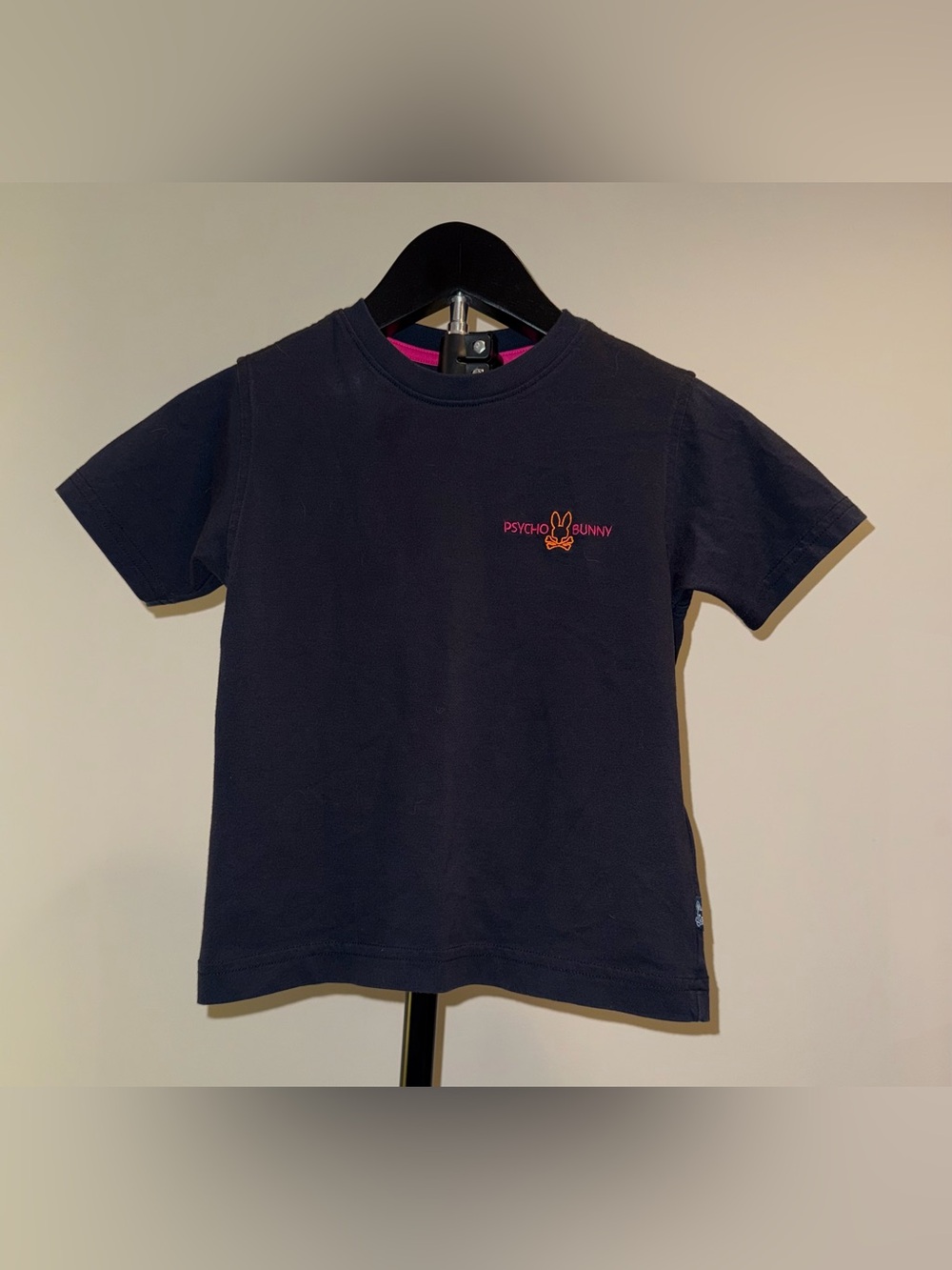 Psycho Bunny kids “Waterlo” back graphic tee, size 5/6
